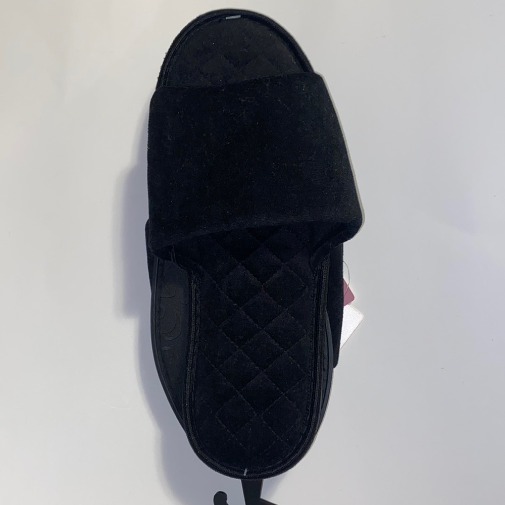 💜 Easy on/off Memory Foam Quilted One Band Wide Width Slippers size:9W-10W
